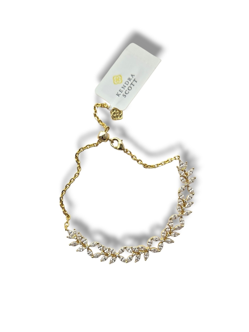 Kendra Scott Rosalie Gold Tone Tennis Bracelet nwt